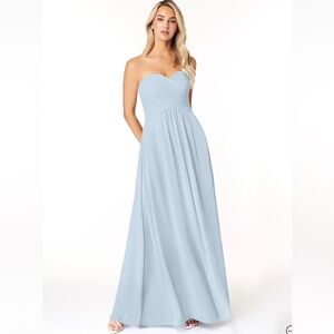 Azazie Yazmin Bridesmaid Dress in Mist Blue